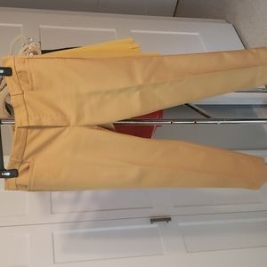 BR Sloan pants,  size 12, mustard jacquard